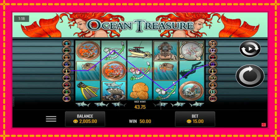 Ocean Treasure - automato com gráficos brilhantes, foto 2