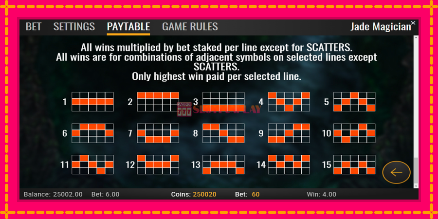 Jade Magician - automato com gráficos brilhantes, foto 7