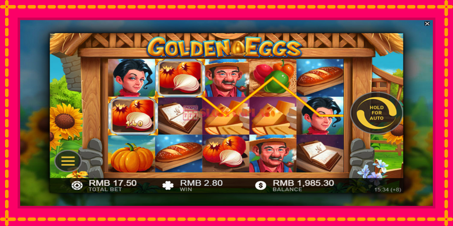 Golden Eggs - automato com gráficos brilhantes, foto 3