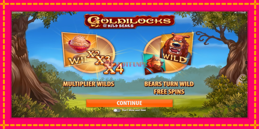 Goldilocks and the Wild Bears - automato com gráficos brilhantes, foto 1