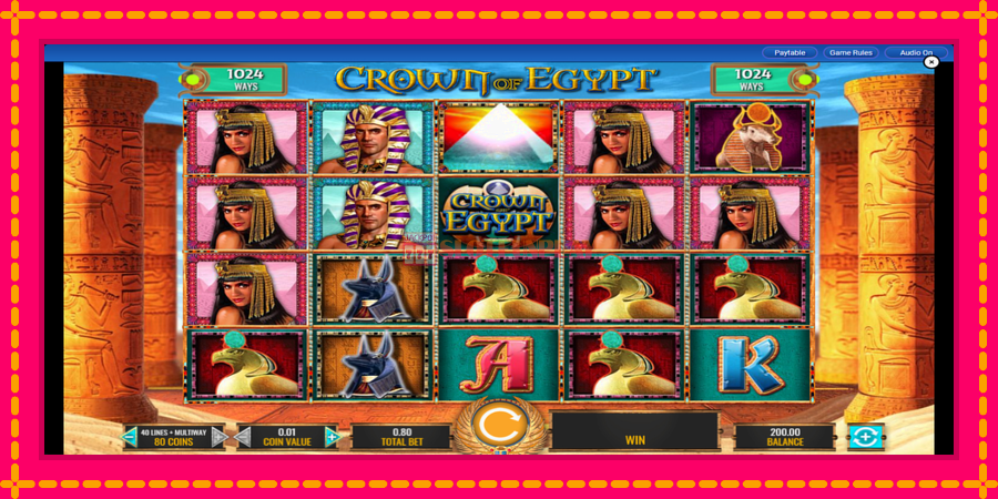 Crown of Egypt - automato com gráficos brilhantes, foto 1