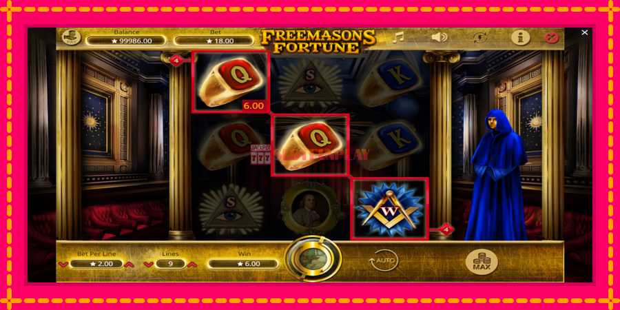 Freemasons Fortune - automato com gráficos brilhantes, foto 3