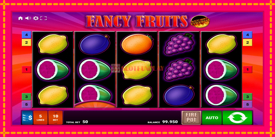 Fancy Fruits Red Hot Firepot - automato com gráficos brilhantes, foto 1