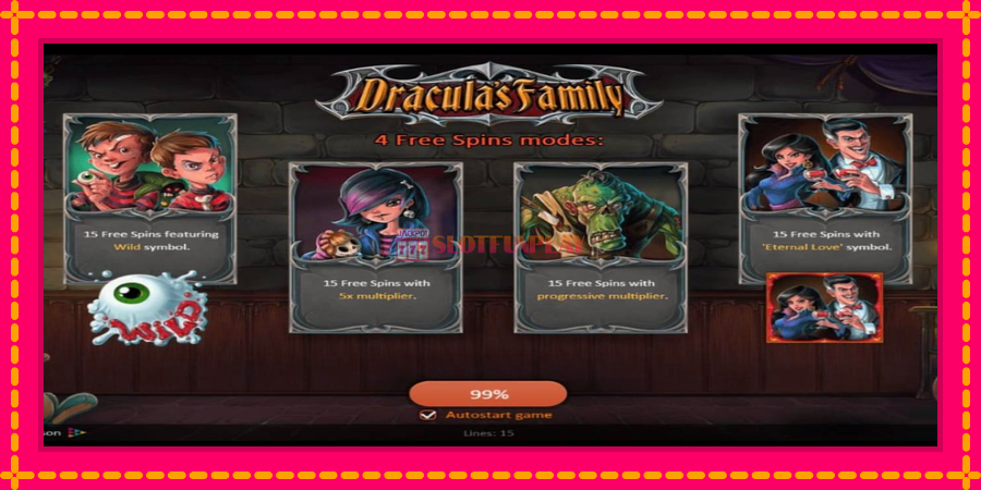 Dracula’s Family - automato com gráficos brilhantes, foto 1