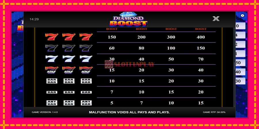 Diamond Boost - automato com gráficos brilhantes, foto 7