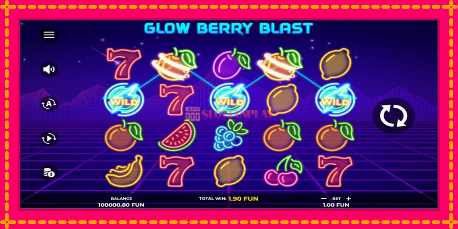 Glow Berry Blast - automato com gráficos brilhantes, foto 2