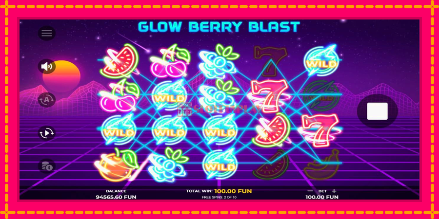 Glow Berry Blast - automato com gráficos brilhantes, foto 4