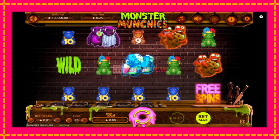 Monster Munchies - automato com gráficos brilhantes, foto 2