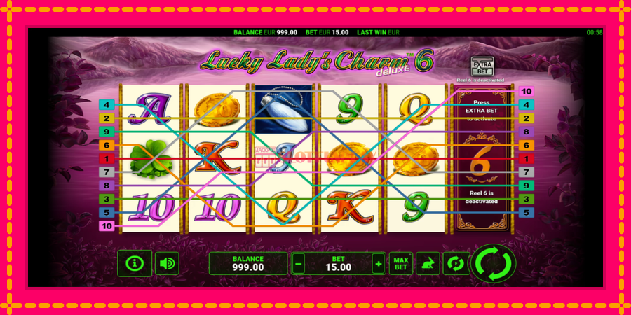 Lucky Ladys Charm Deluxe 6 - automato com gráficos brilhantes, foto 1