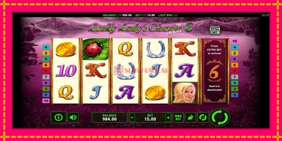 Lucky Ladys Charm Deluxe 6 - automato com gráficos brilhantes, foto 2