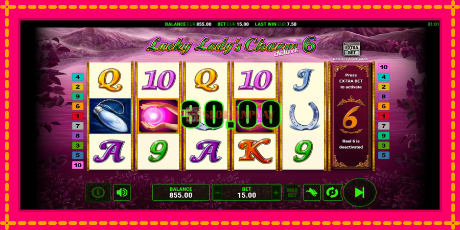 Lucky Ladys Charm Deluxe 6 - automato com gráficos brilhantes, foto 3