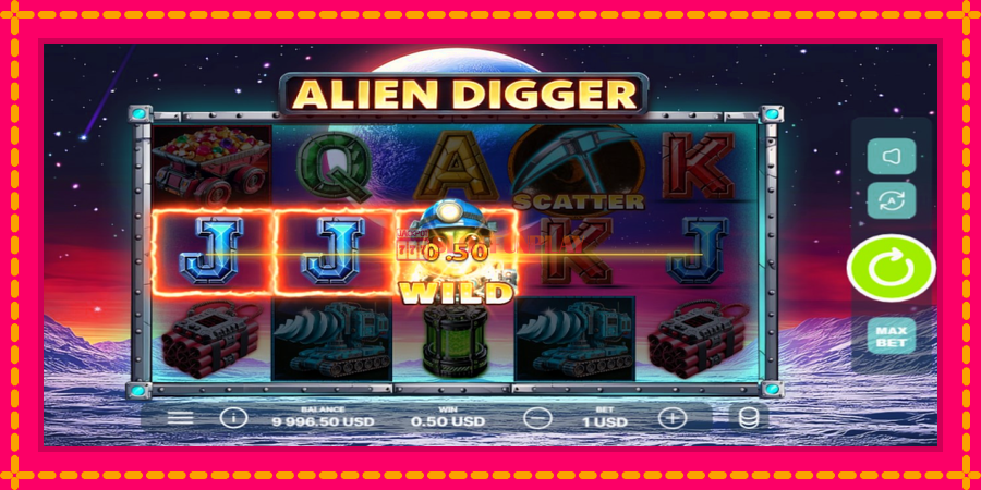 Alien Digger - automato com gráficos brilhantes, foto 2