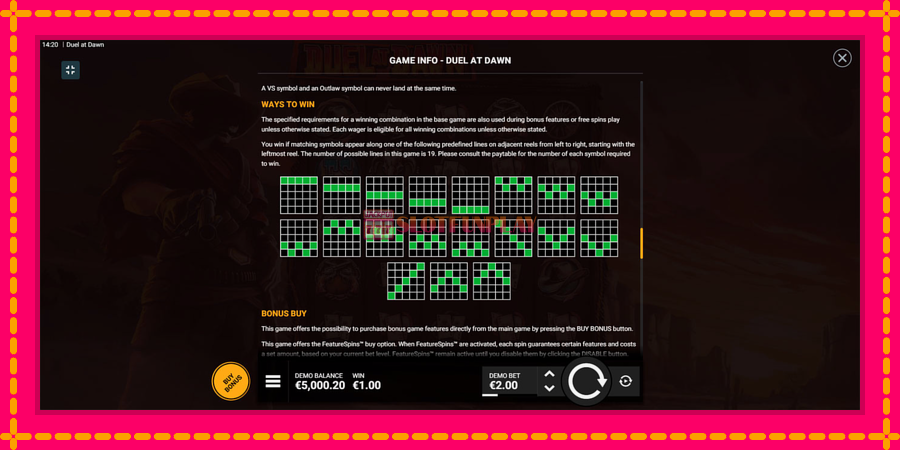 Duel at Dawn - automato com gráficos brilhantes, foto 7