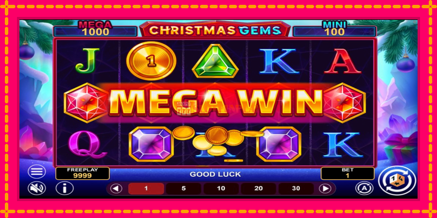 Christmas Gems Hold & Win - automato com gráficos brilhantes, foto 3