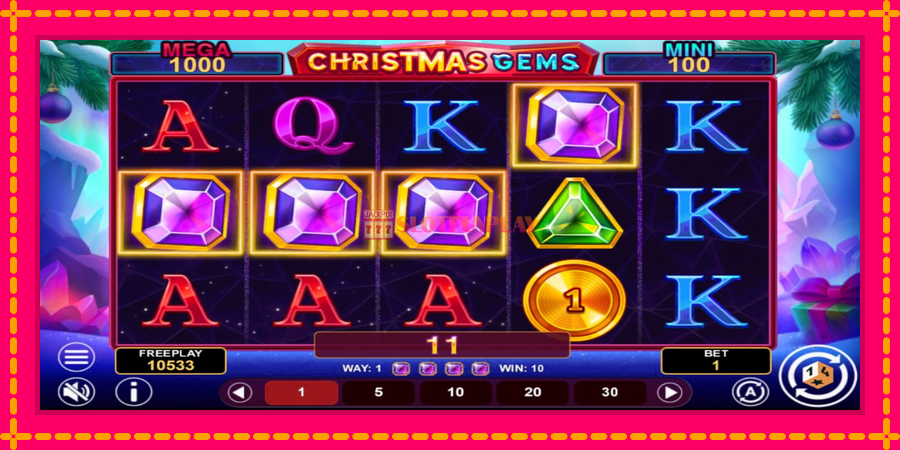 Christmas Gems Hold & Win - automato com gráficos brilhantes, foto 4