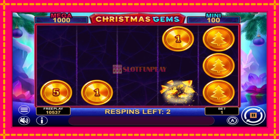 Christmas Gems Hold & Win - automato com gráficos brilhantes, foto 5