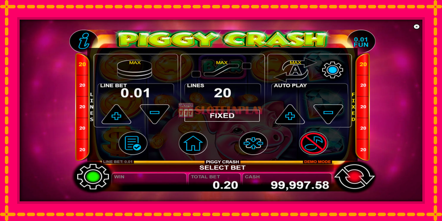 Piggy Crash - automato com gráficos brilhantes, foto 5