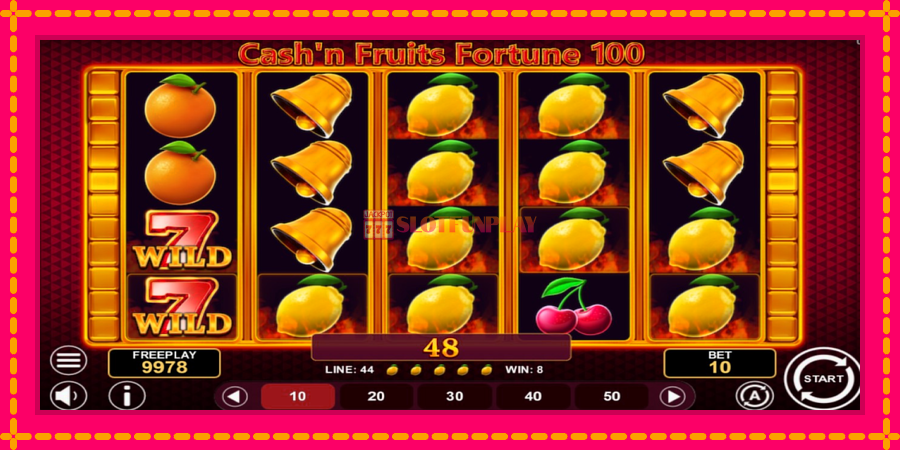 Cashn Fruits Fortune 100 - automato com gráficos brilhantes, foto 2