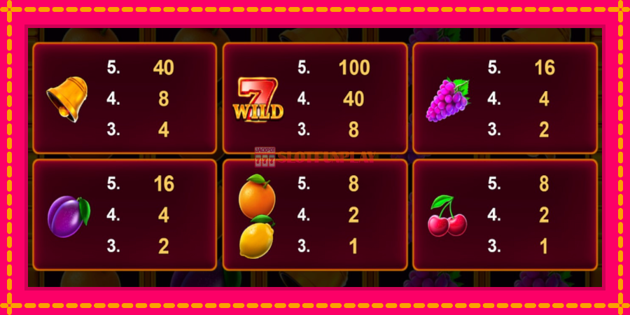 Cashn Fruits Fortune 100 - automato com gráficos brilhantes, foto 4