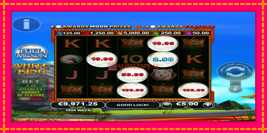 Full Moon: White King PowerPlay Jackpot - automato com gráficos brilhantes, foto 3