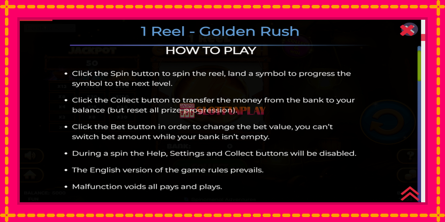 1 Reel Golden Rush - automato com gráficos brilhantes, foto 4