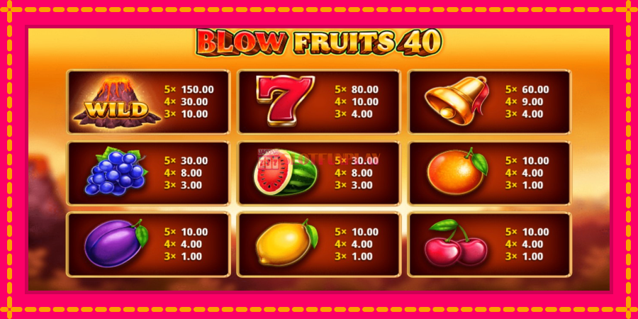 Blow Fruits 40 - automato com gráficos brilhantes, foto 4