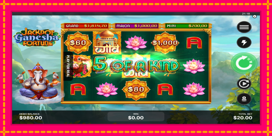 Jackpot Ganesha Fortune - automato com gráficos brilhantes, foto 3