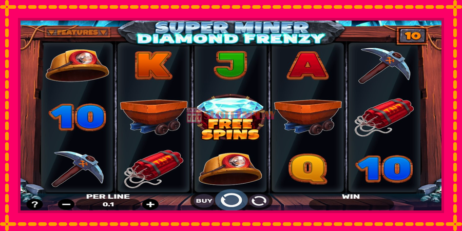 Super Miner - Diamond Frenzy - automato com gráficos brilhantes, foto 1