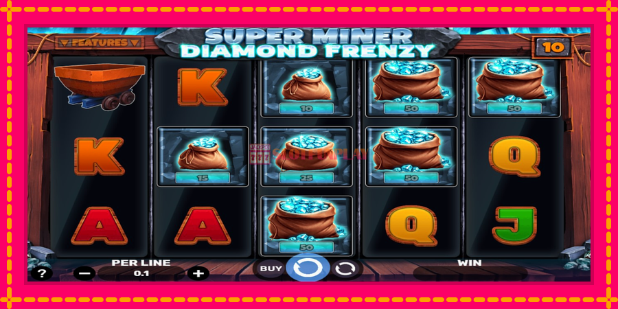 Super Miner - Diamond Frenzy - automato com gráficos brilhantes, foto 2