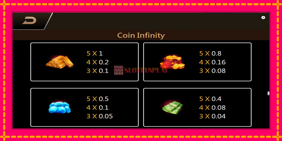 Coin Infinity Surge Reel - automato com gráficos brilhantes, foto 6