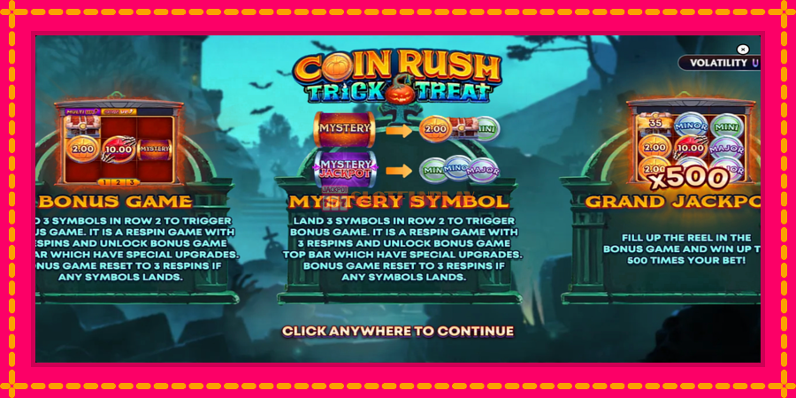 Coin Rush: Trick o Treat - automato com gráficos brilhantes, foto 1