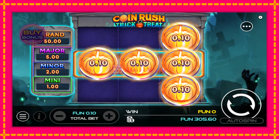 Coin Rush: Trick o Treat - automato com gráficos brilhantes, foto 3