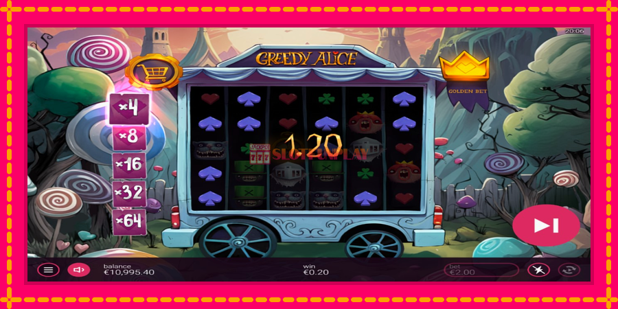 Greedy Alice - automato com gráficos brilhantes, foto 3