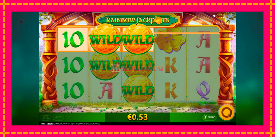 Rainbow Jackpots - automato com gráficos brilhantes, foto 2