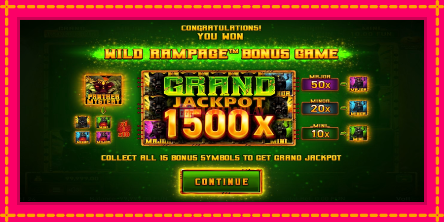 Mighty Wild: Panther Grand Gold Edition Halloween Jackpots - automato com gráficos brilhantes, foto 3