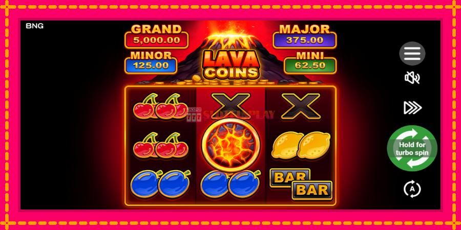 Lava Coins - automato com gráficos brilhantes, foto 2