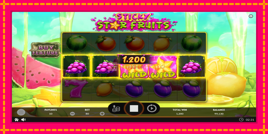 Sticky Star Fruits - automato com gráficos brilhantes, foto 4