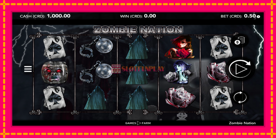 Zombie Nation - automato com gráficos brilhantes, foto 1