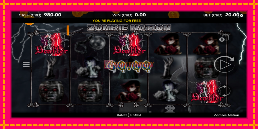 Zombie Nation - automato com gráficos brilhantes, foto 2