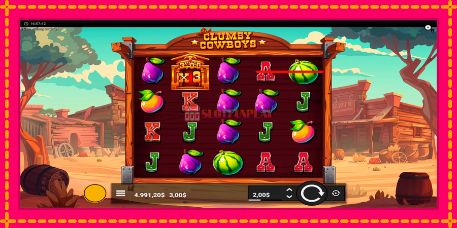 Clumsy Cowboys - automato com gráficos brilhantes, foto 3