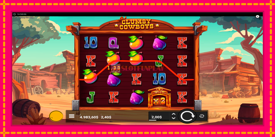 Clumsy Cowboys - automato com gráficos brilhantes, foto 4