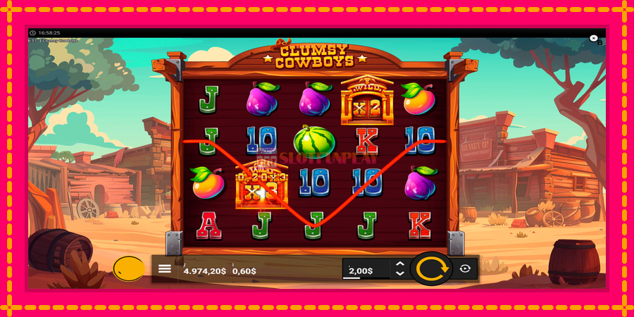 Clumsy Cowboys - automato com gráficos brilhantes, foto 5