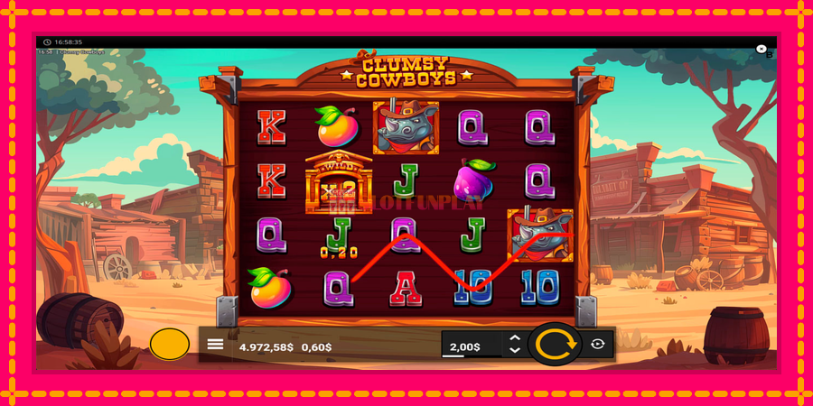 Clumsy Cowboys - automato com gráficos brilhantes, foto 6