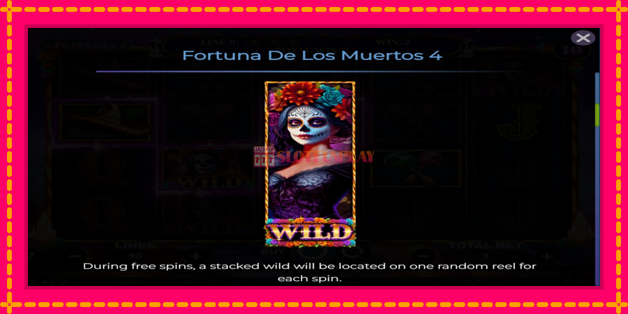 Fortuna De Los Muertos 4 - automato com gráficos brilhantes, foto 5