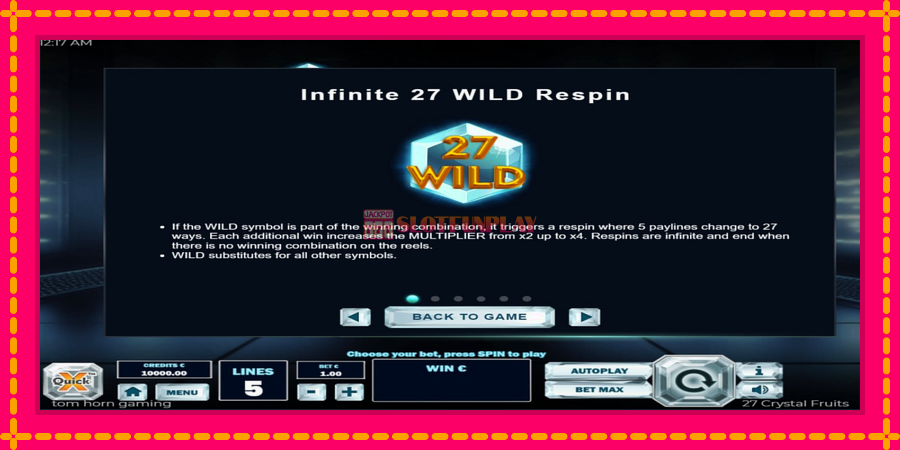 27 Crystal Fruits - automato com gráficos brilhantes, foto 4