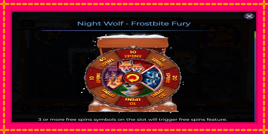 Night Wolf - Frostbite Fury - automato com gráficos brilhantes, foto 4