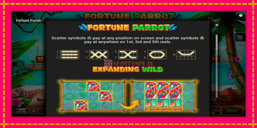 Fortune Parrot - automato com gráficos brilhantes, foto 7