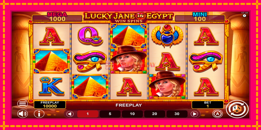 Lucky Jane in Egypt Win Spins - automato com gráficos brilhantes, foto 1