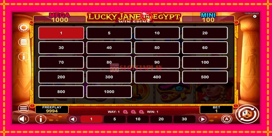 Lucky Jane in Egypt Win Spins - automato com gráficos brilhantes, foto 5