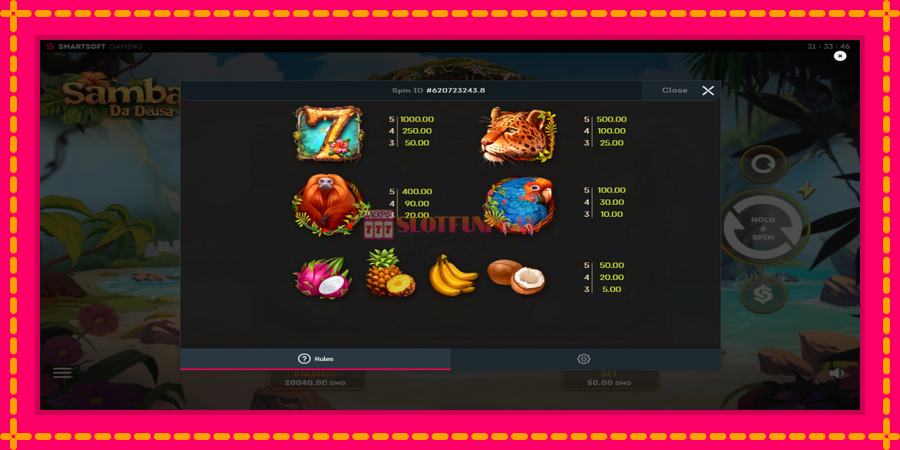 Samba Da Deusa - automato com gráficos brilhantes, foto 6